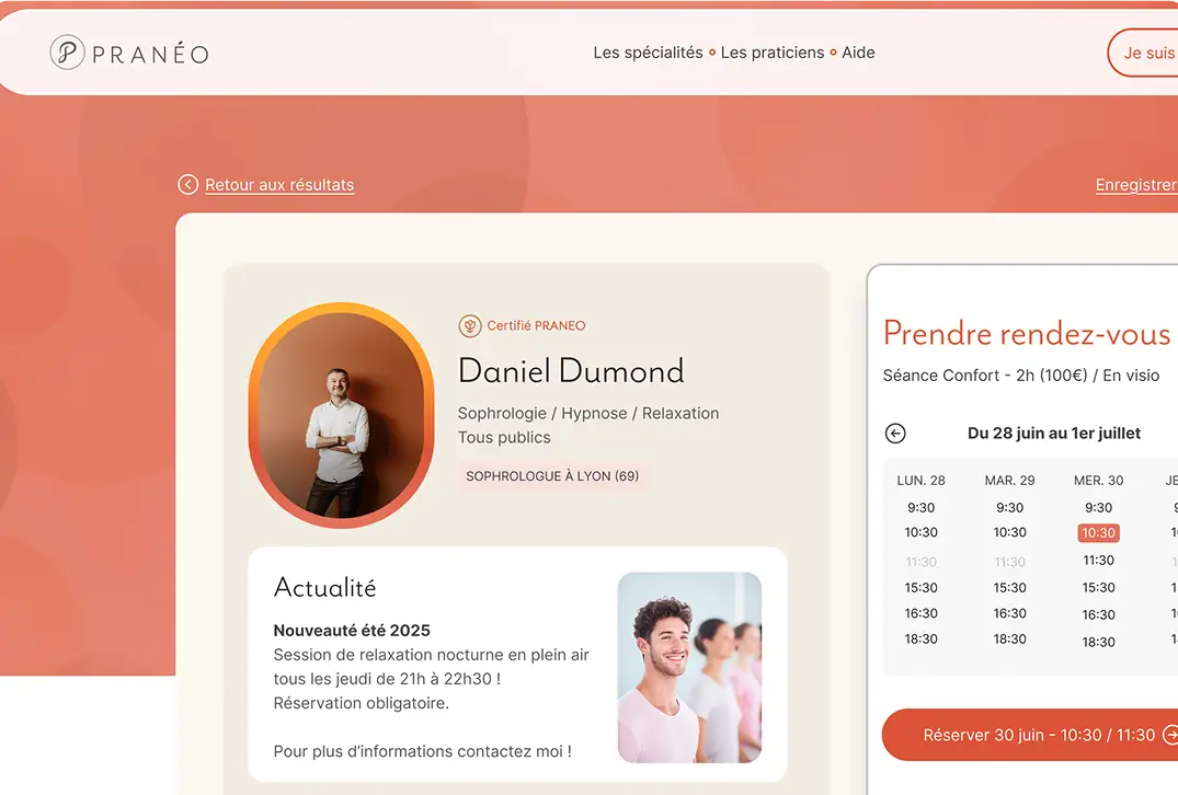 Praticien en consultation